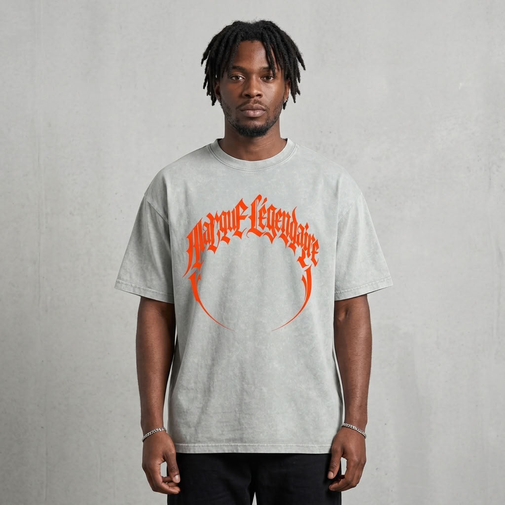 Marque Légendaire Reaper Snow Wash Oversized T-Shirt | 250GSM