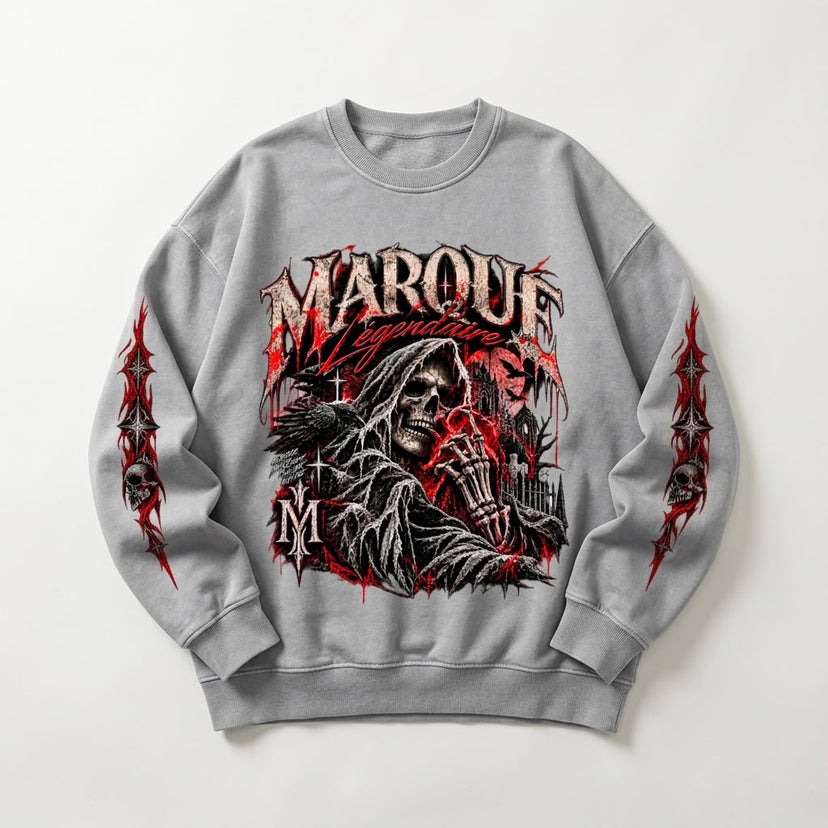 Marque Légendaire Halloween Héritage Oversized Sweatshirt | 360GSM