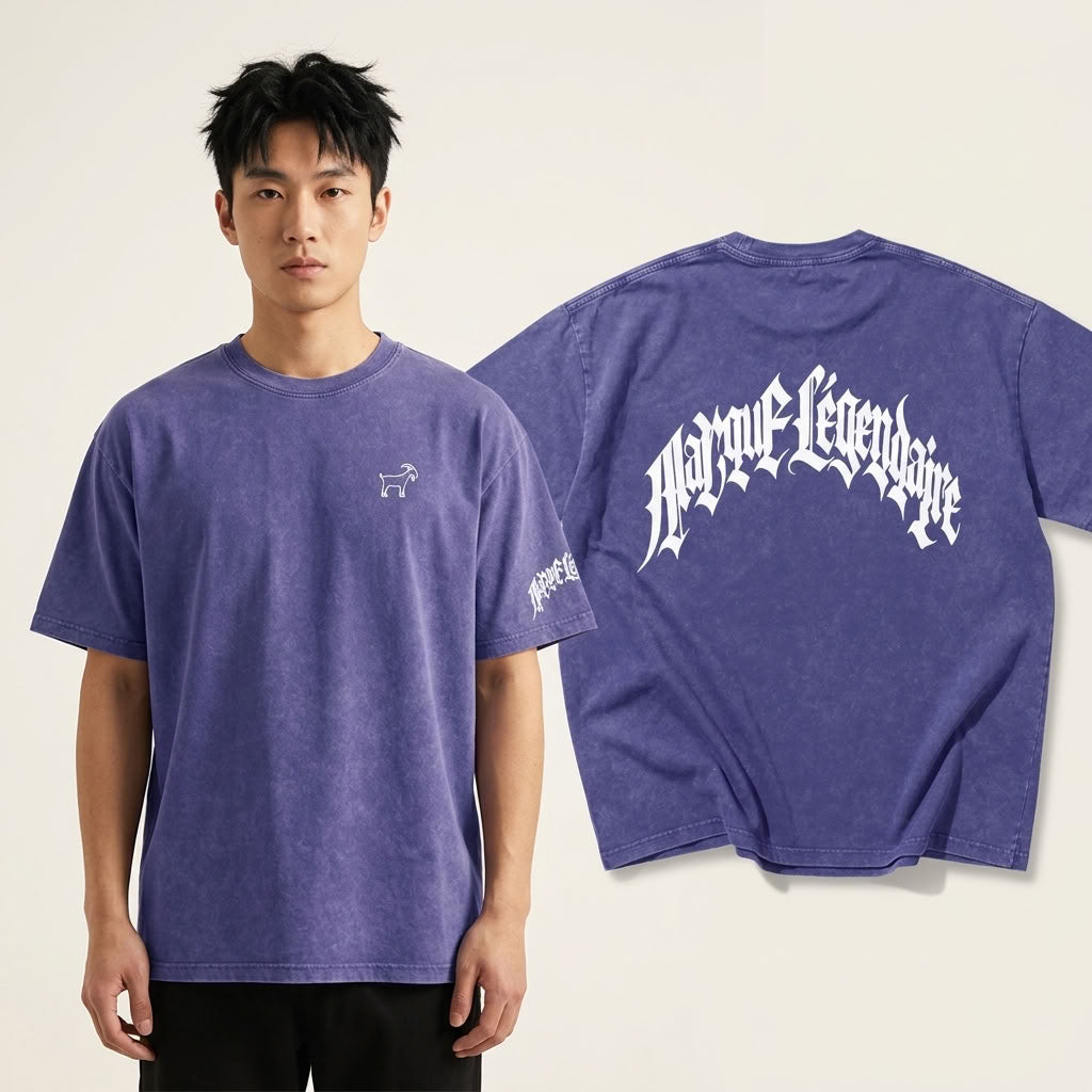 Marque Légendaire Snow Wash Oversized T-Shirt | 250GSM