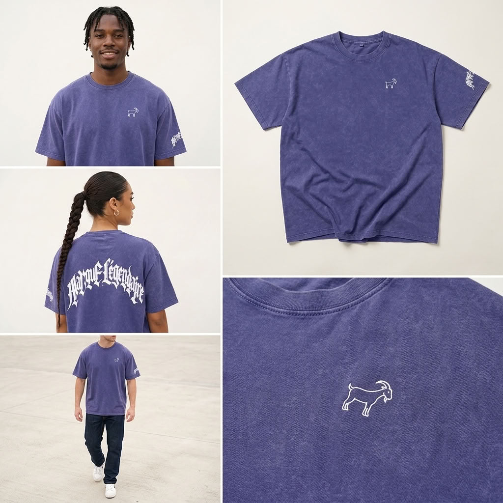 Marque Légendaire Snow Wash Oversized T-Shirt | 250GSM