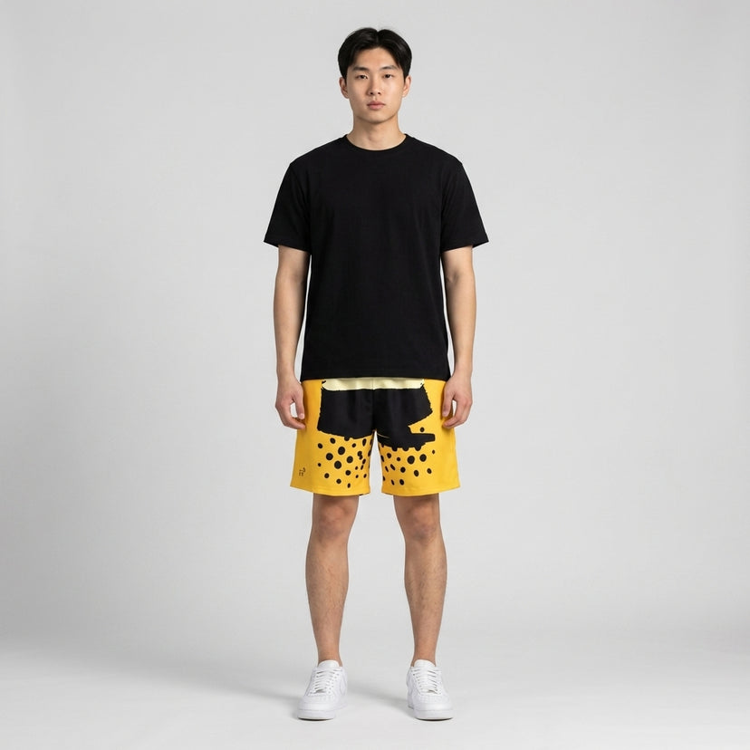 Yellow Dot Athletic Shorts - Legendary Branding