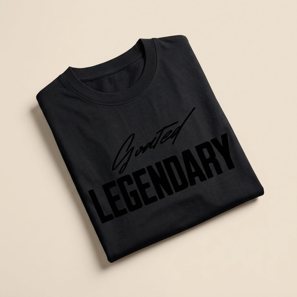 GOATED Legendary Loose-Fit T-Shirt | 190GSM — Apparel & Accessories > Clothing > Shirts & Tops Detail View 2 | Legendary Branding