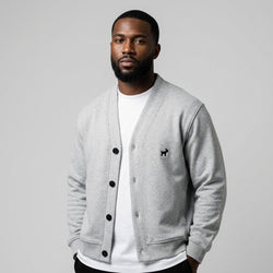 Marque Légendaire Essential Heavyweight Sweater Cardigan | 450GSM — Apparel & Accessories > Clothing > Outerwear Detail View 4 | Legendary Branding