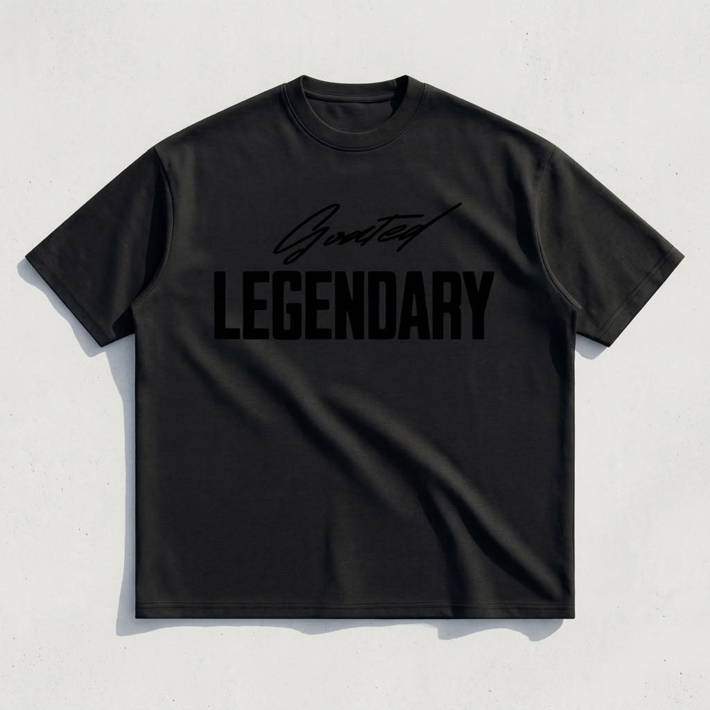 GOATED Legendary Loose-Fit T-Shirt | 190GSM — Apparel & Accessories > Clothing > Shirts & Tops | Legendary Branding