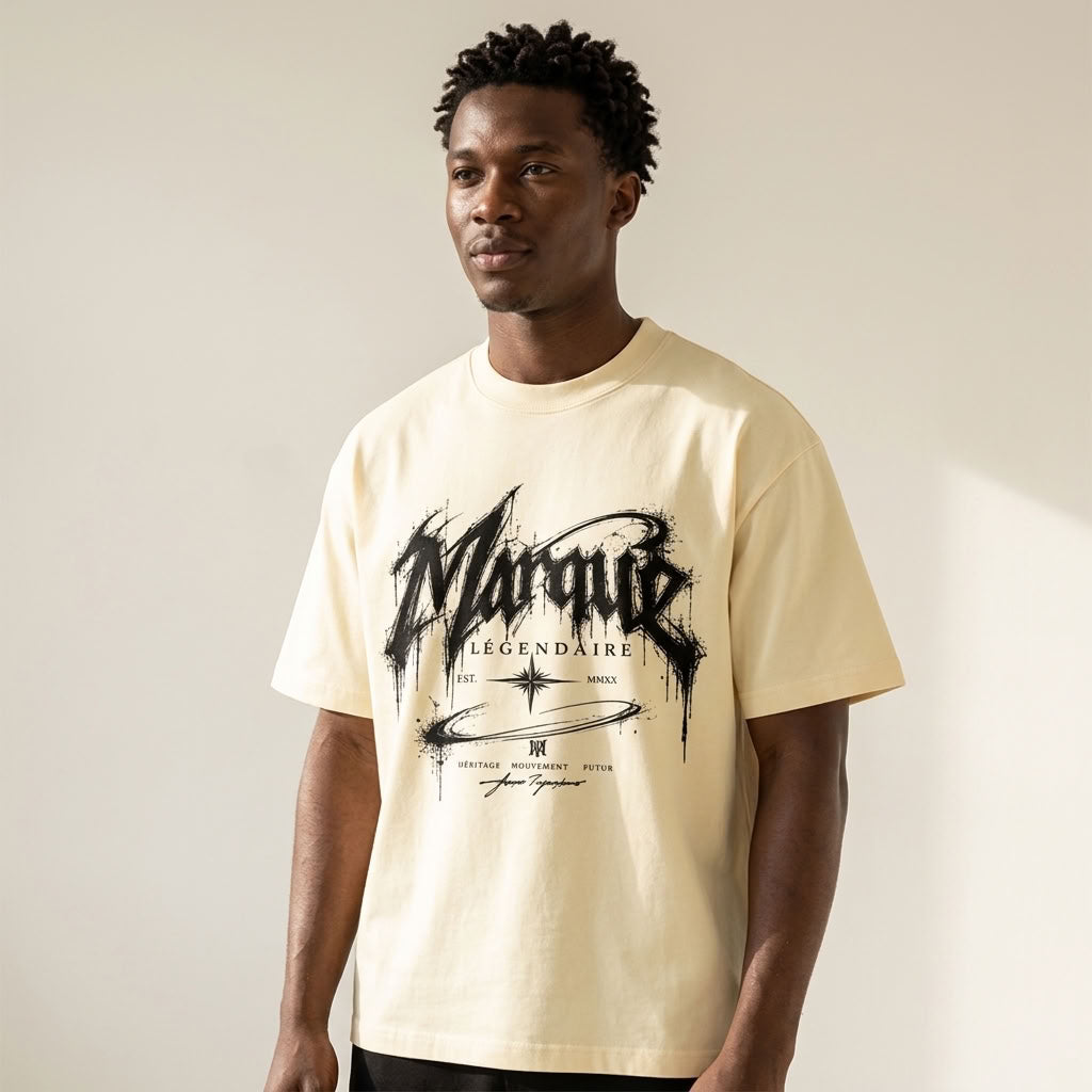 Marque Légendaire Drip Graphic Oversized T-Shirt | 300GSM