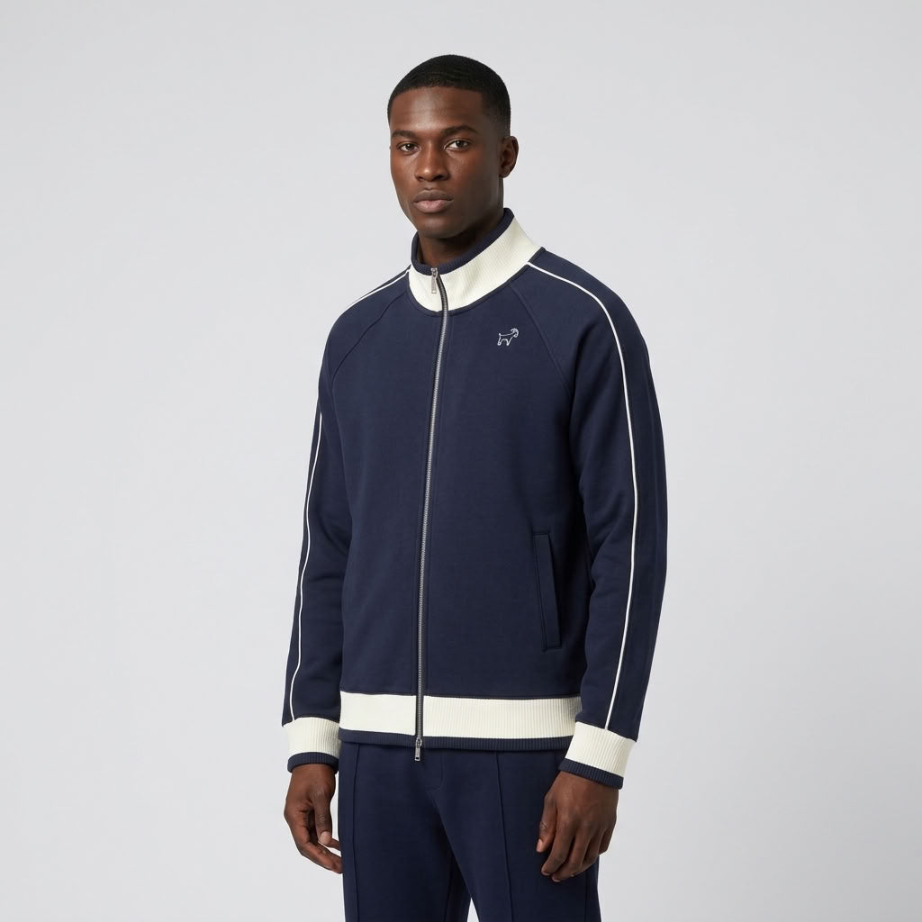 Marque Légendaire Color Block Raglan Sleeve Track Jacket | 380GSM — Apparel & Accessories > Clothing > Outerwear Detail View 2 | Legendary Branding
