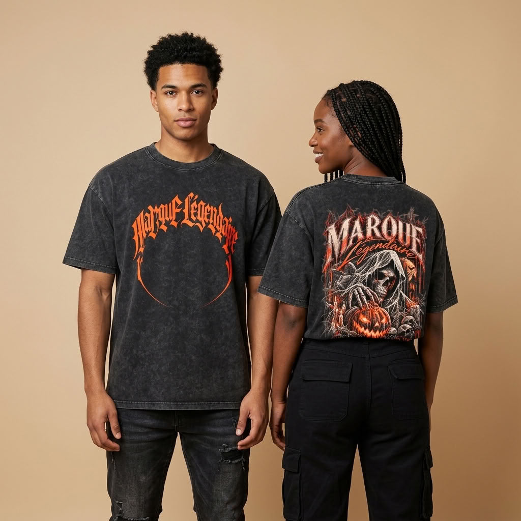 Marque Légendaire Reaper Snow Wash Oversized T-Shirt | 250GSM