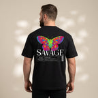 Savage Butterfly Essential Cotton T-Shirt | 260 GSM — Apparel & Accessories > Clothing > Shirts & Tops Detail View 6 | Legendary Branding