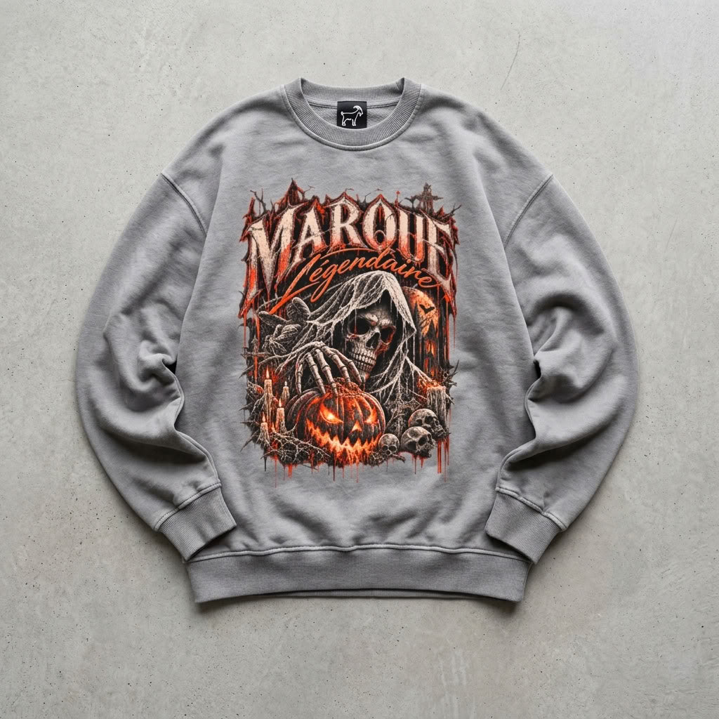 Marque Légendaire Spooky Mansion Oversized Sweatshirt | 360GSM