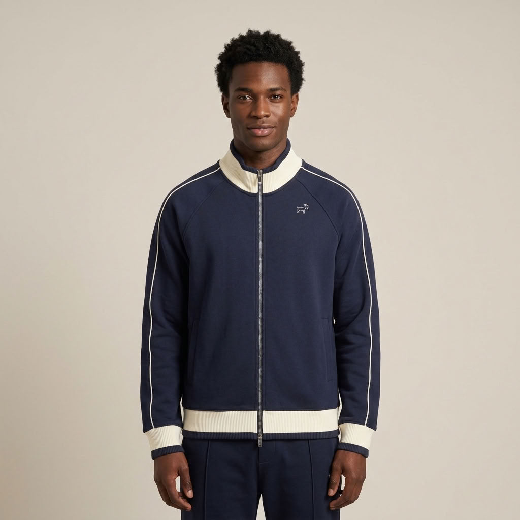 Marque Légendaire Color Block Raglan Sleeve Track Jacket | 380GSM — Apparel & Accessories > Clothing > Outerwear Detail View 3 | Legendary Branding