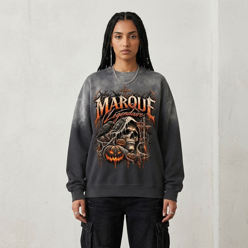 Marque Légendaire Halloween Sunfade Sweatshirt | 350GSM