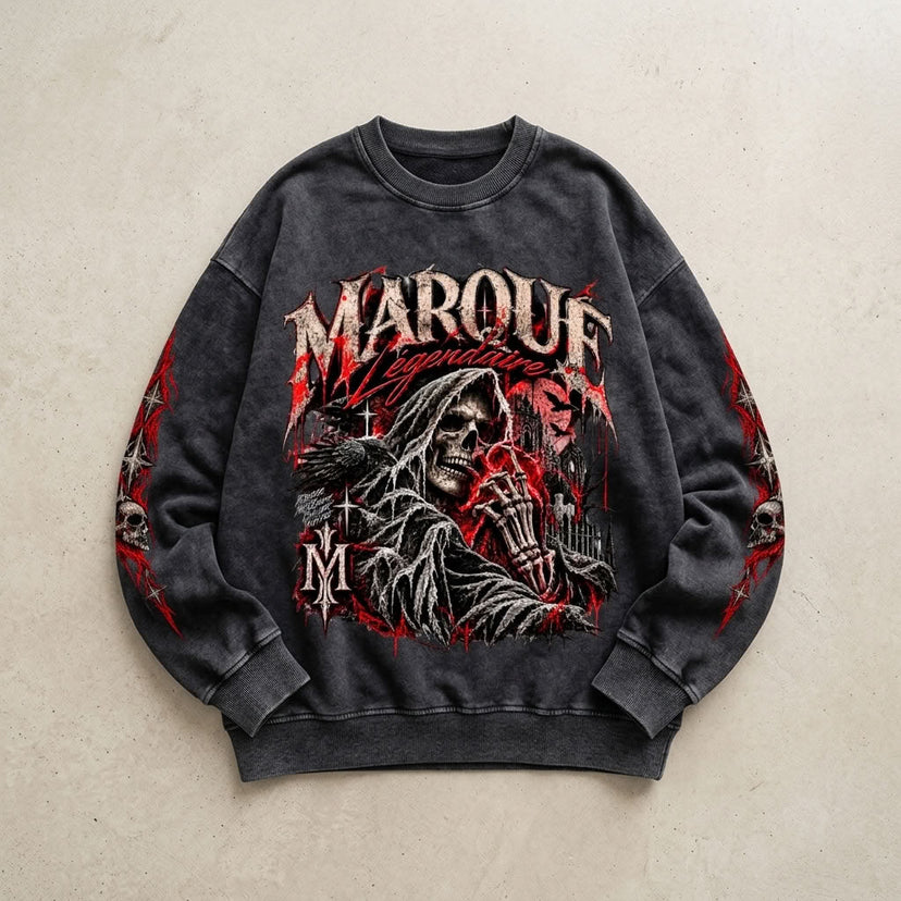 Marque Légendaire Halloween Héritage Oversized Sweatshirt | 360GSM