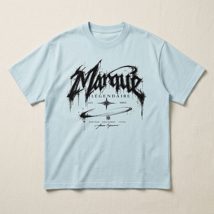 Marque Légendaire Drip Graphic Oversized T-Shirt | 300GSM