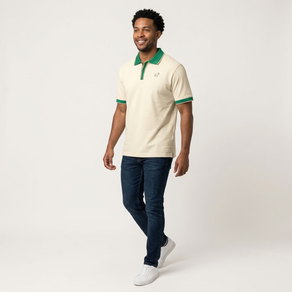 Marque Légendaire Color Block Polo Shirt | 240GSM — Apparel & Accessories > Clothing > Shirts & Tops Detail View 5 | Legendary Branding