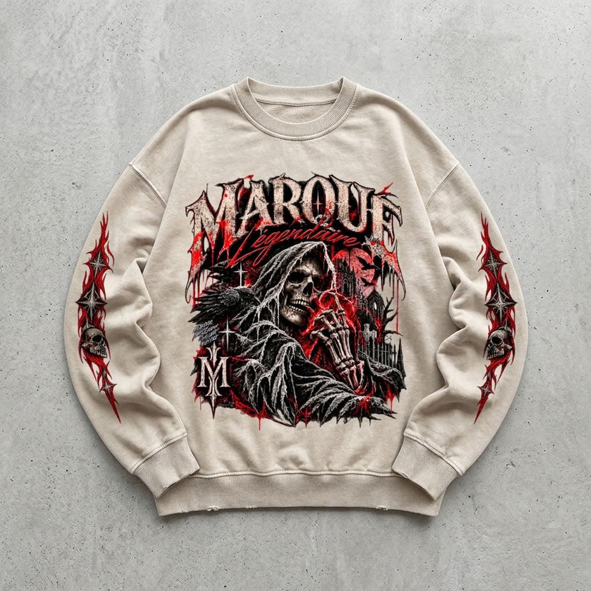 Marque Légendaire Halloween Héritage Oversized Sweatshirt | 360GSM