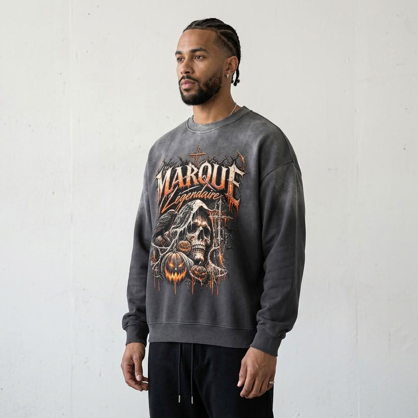 Marque Légendaire Halloween Sunfade Sweatshirt | 350GSM