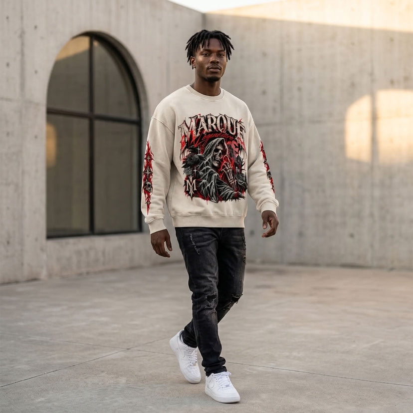 Marque Légendaire Halloween Héritage Oversized Sweatshirt | 360GSM