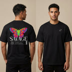 Savage Butterfly Essential Cotton T-Shirt | 260 GSM — Apparel & Accessories > Clothing > Shirts & Tops Detail View 5 | Legendary Branding