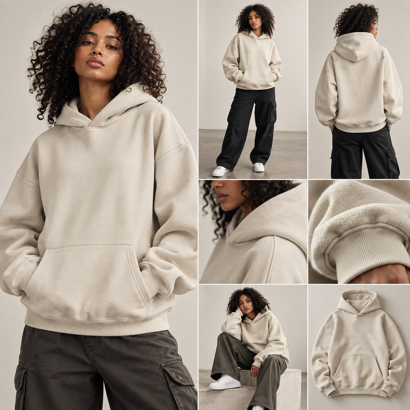 Marque Légendaire Heavyweight Oversized Hoodie | 460GSM — Apparel & Accessories > Clothing > Activewear > Hoodies Detail View 7 | Legendary Branding