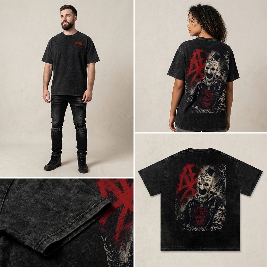 Marque Légendaire Art the Clown Tribute Oversized T-Shirt | 250GSM